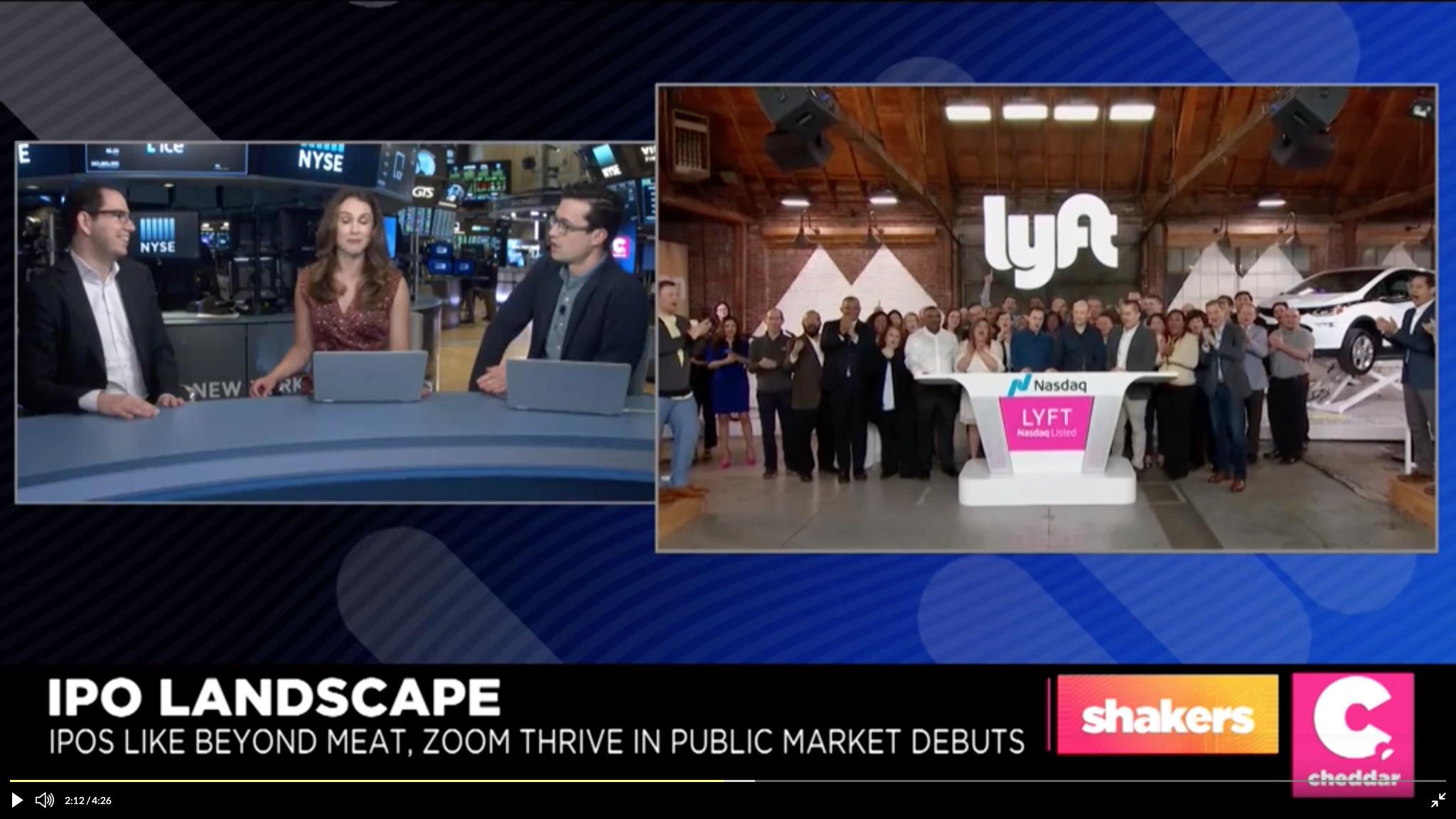 Lylan Masterman discussing the 2019 IPO landscape including Beyond Meat and Zoom